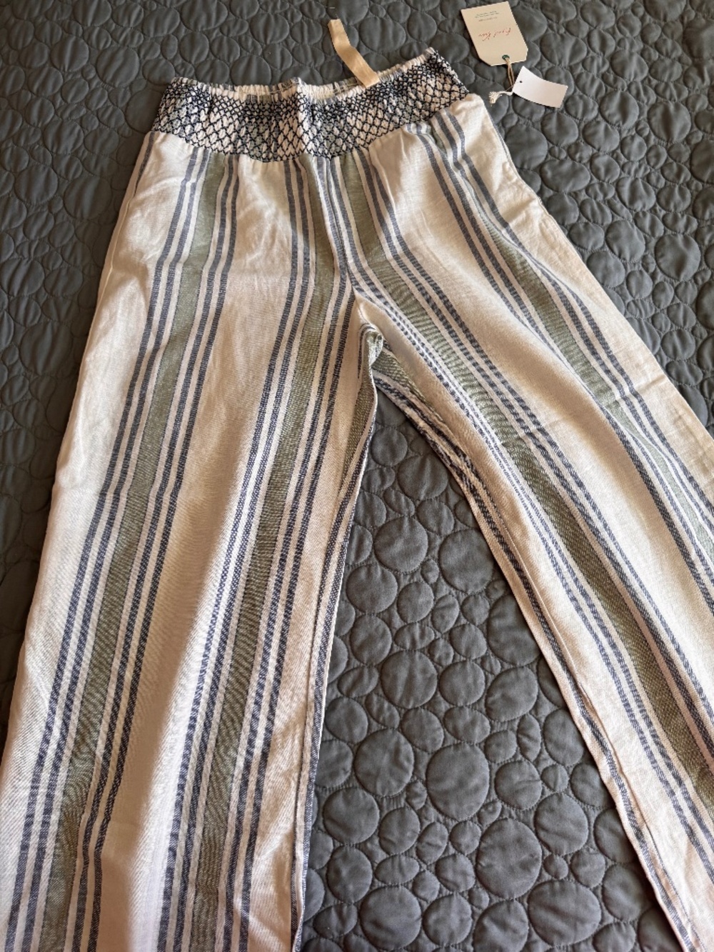 Ladies April Kiss Linen Beach Pants NWT Size L